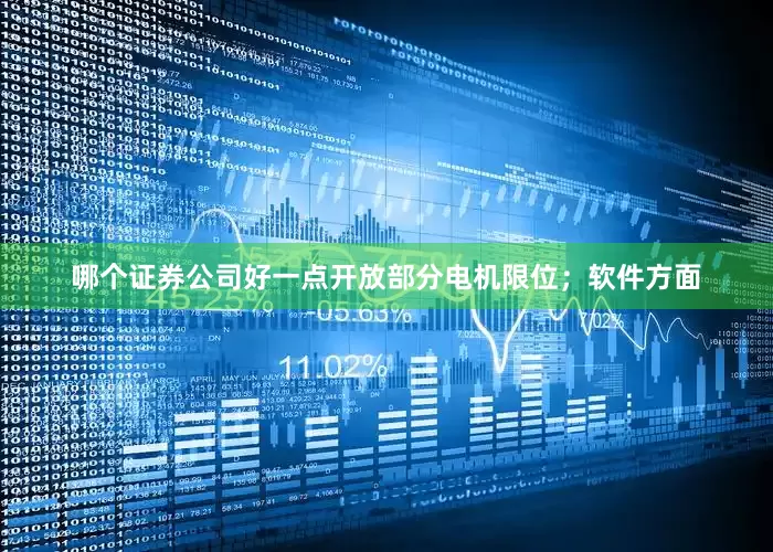 哪个证券公司好一点开放部分电机限位；软件方面