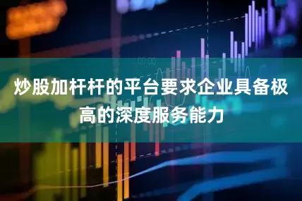 炒股加杆杆的平台要求企业具备极高的深度服务能力